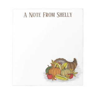 Cornucopia Harvest Notepad