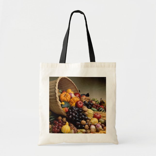Cornucopia, Horn of Plenty Tote Bag (Front)