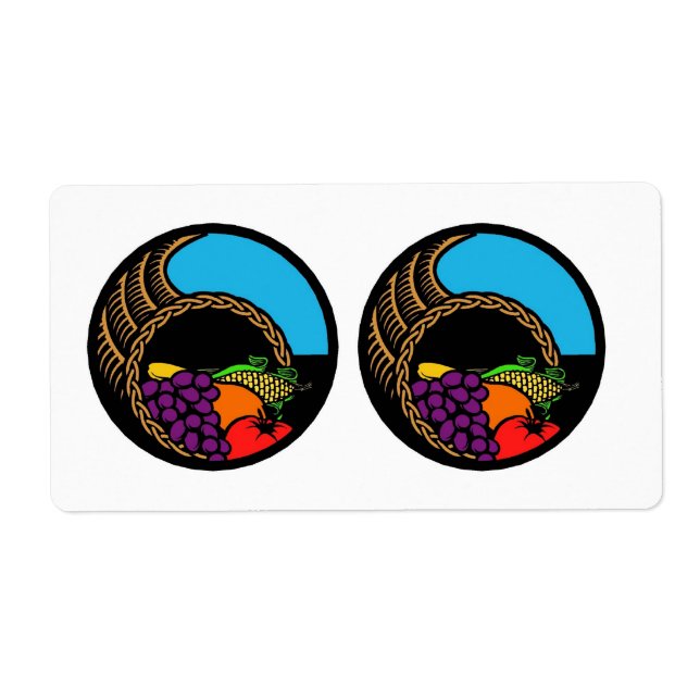 Cornucopia Label Double Image (Front)