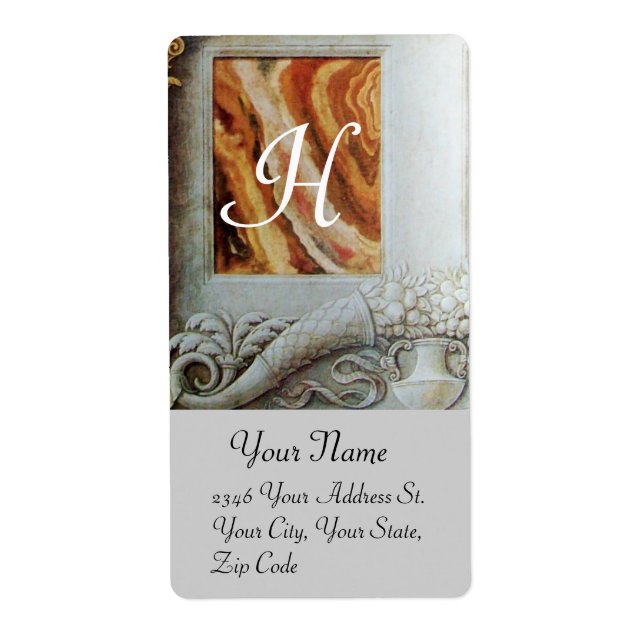 CORNUCOPIA  MONOGRAM , black and white grey brown (Front)