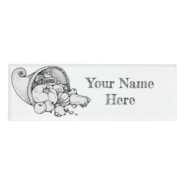 cornucopia name tag (Front)
