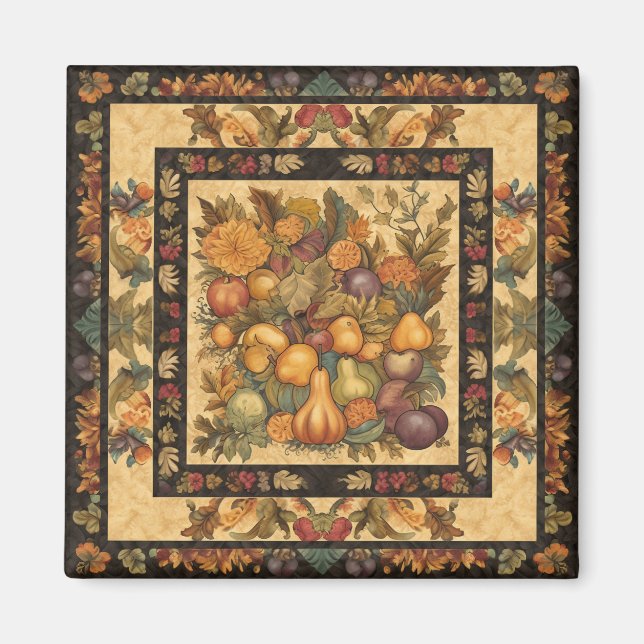 Cornucopia Patterned  Magnet (Front)