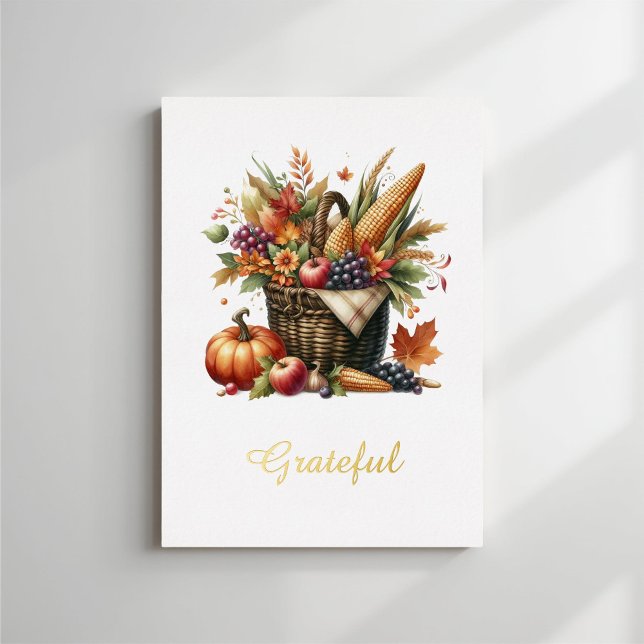 Cornucopia Thanksgiving Watercolor Harvest Bounty  (Creator Uploaded)