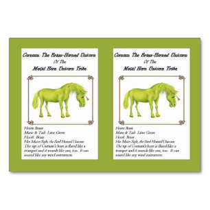 Cornum The Brass-Horned Unicorn Trading Card-