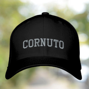 Cornuto Funny Italian Embroidered Hat