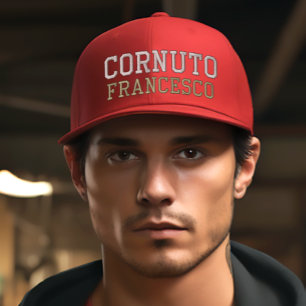 Cornuto Personalised embroidered cap