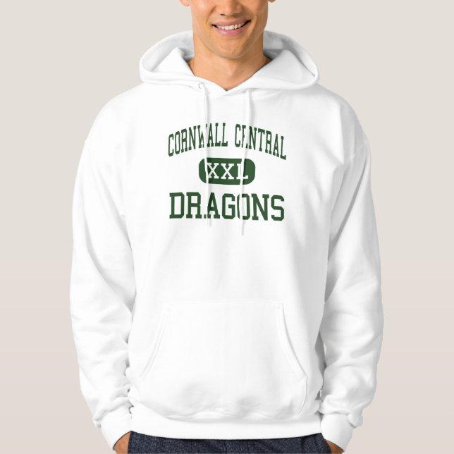 Cornwall Central - Dragons - High - Cornwall Hoodie (Front)