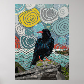 Cornwall chough poster