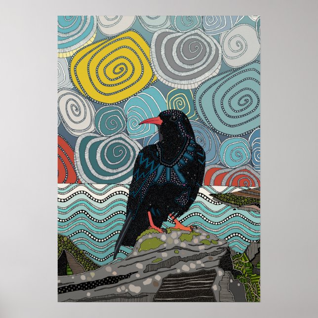 Cornwall chough poster (Front)