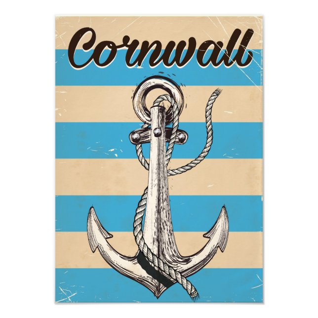 Cornwall Fishing Anchor travel poster (Front)