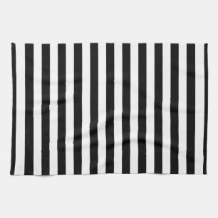 Cornwall flag stripes black white line pattern sym tea towel