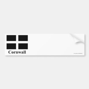 Cornwall Flag with Name Bumper Sticker
