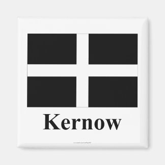 Cornwall Flag with Name in Cornish Magnet