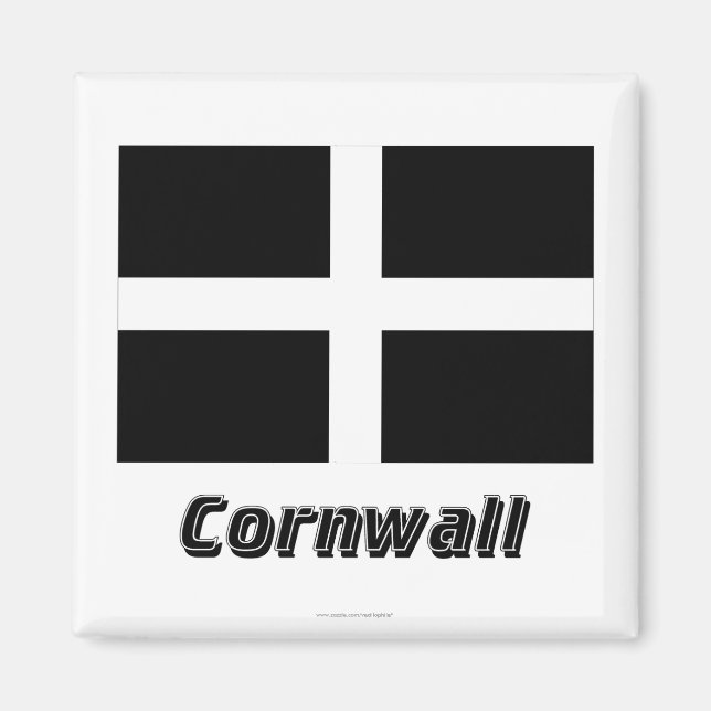 Cornwall Flag with Name Magnet (Front)