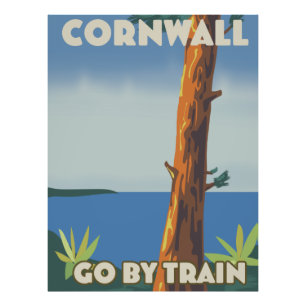 Cornwall go by train photo print