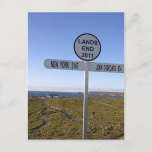 Cornwall Lands End Postcard