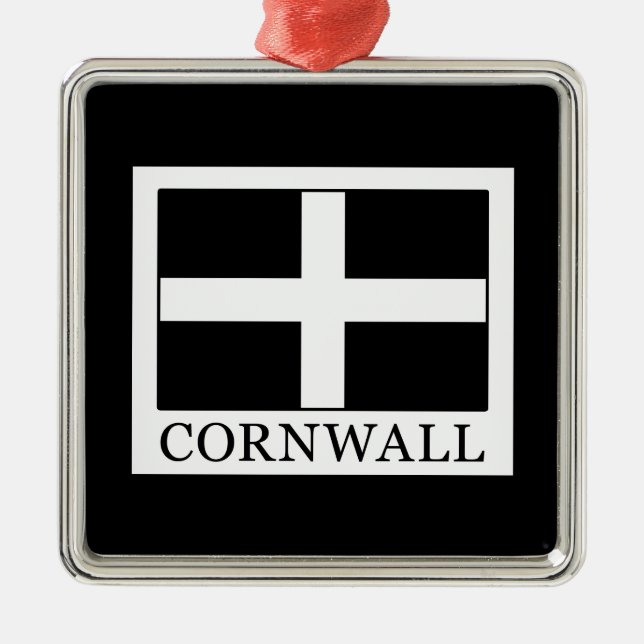 Cornwall Metal Tree Decoration (Front)