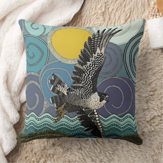 Cornwall peregrine falcon cushion