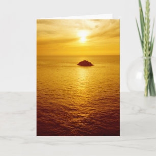 Cornwall sunset card