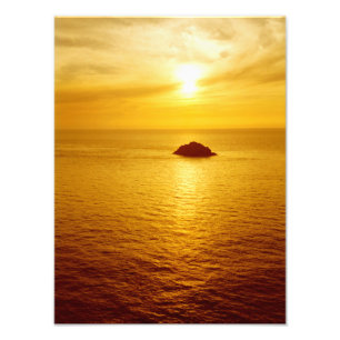 Cornwall sunset photo print