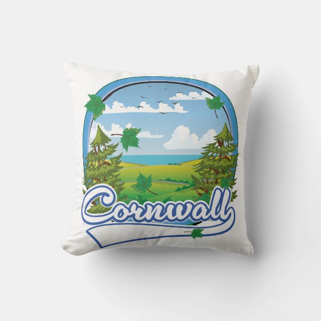 Cornwall Travel logo Cushion (Front)