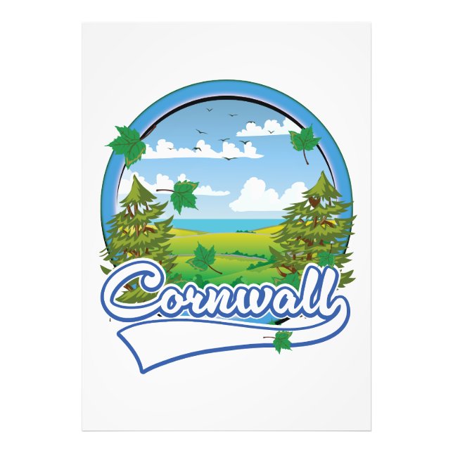 Cornwall Travel logo Photo Print (Front)