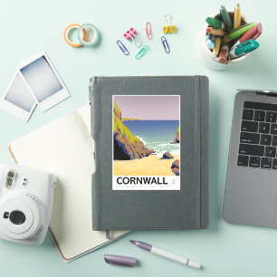 Cornwall Vintage style travel poster.