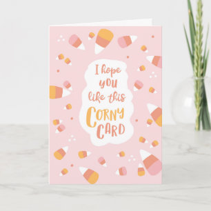 Corny Halloween Card