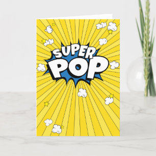 Corny, SUPER POP! Popcorn Pun Blank Card