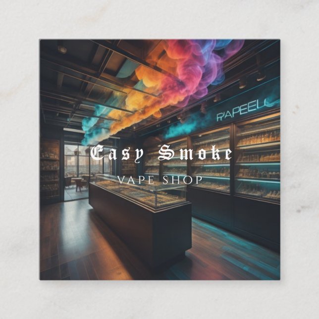 Corolful Smoke Vape Shop Business Card (Front)