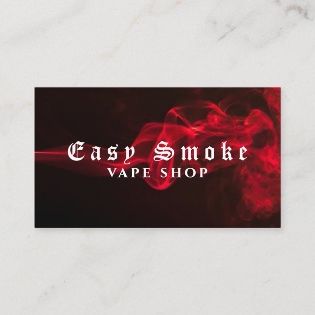 Corolful Smoke Vape Shop Business Card (Front)
