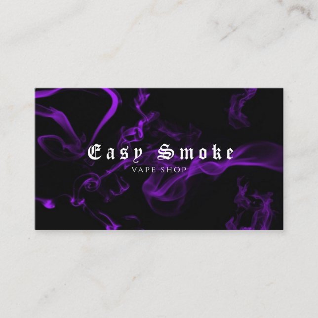 Corolful Smoke Vape Shop Business Card (Front)