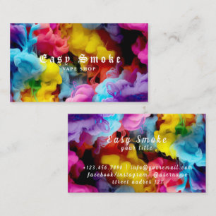 Corolful Smoke Vape Shop Business Card