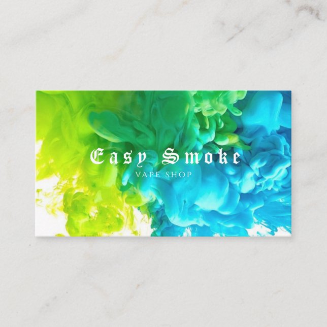 Corolful Smoke Vape Shop Business Card (Front)