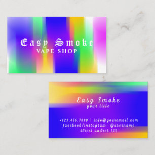 Corolful Smoke Vape Shop Business Card