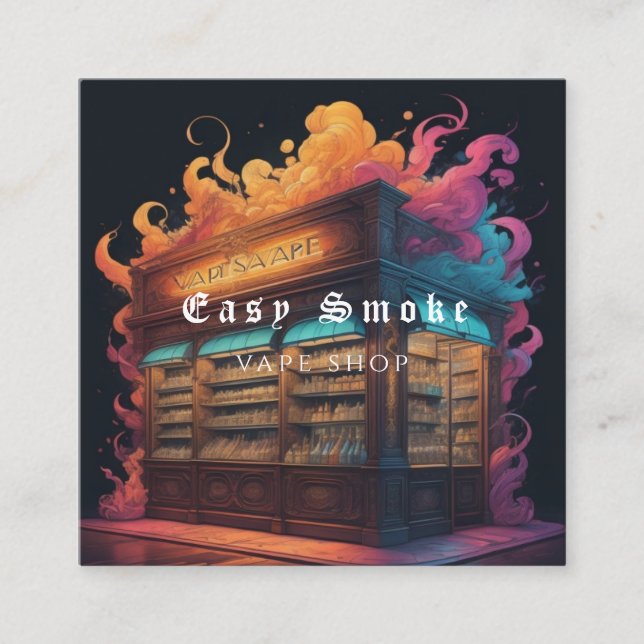 Corolful Smoke Vape Shop Business Card (Front)