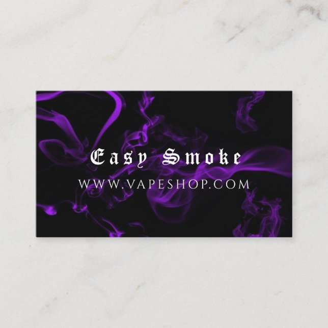 Corolful Smoke Vape Shop Business Card (Front)