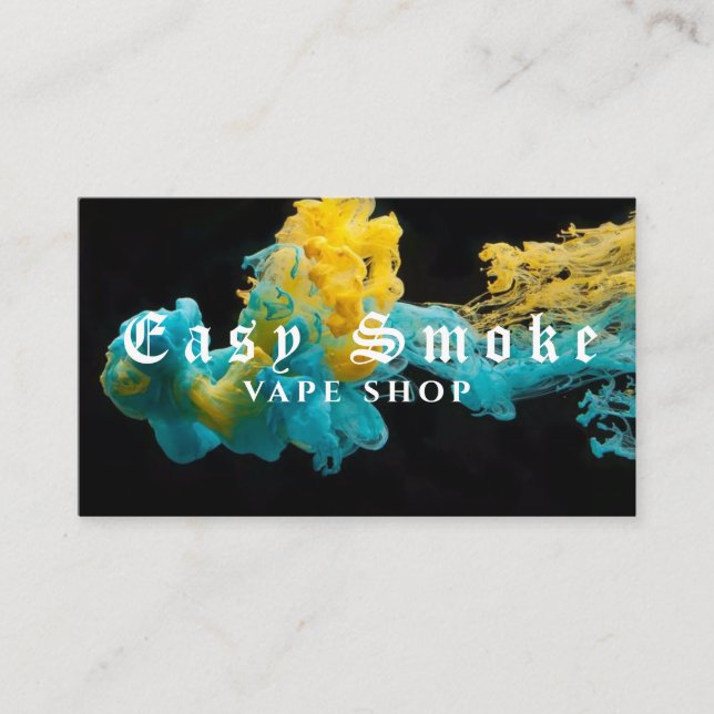Corolful Smoke Vape Shop Business Card (Front)