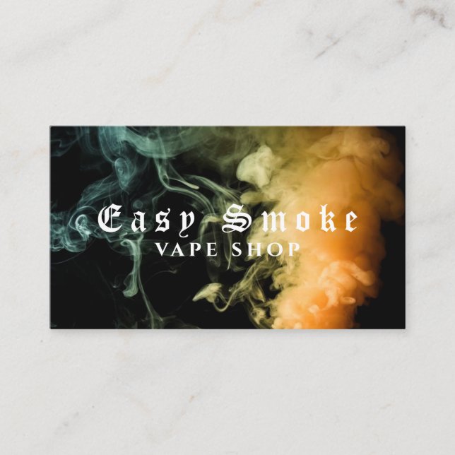 Corolful Smoke Vape Shop Business Card (Front)