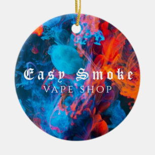 Corolful Smoke Vape Shop Business Ceramic Tree Decoration