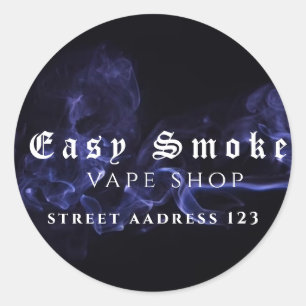 Corolful Smoke Vape Shop Classic Round Sticker