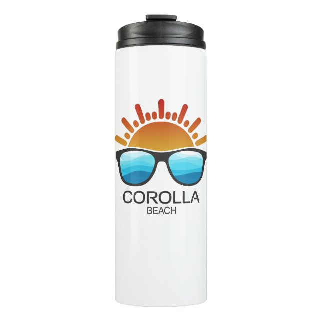 Corolla Beach North Carolina Sunglasses Thermal Tumbler (Front)