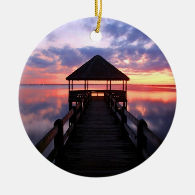 Corolla Light Ceramic Tree Decoration (Front)