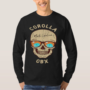 Corolla NC Summertime Vacationing Skull Sunglasses T-Shirt