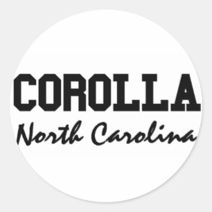Corolla North Carolina Classic Round Sticker