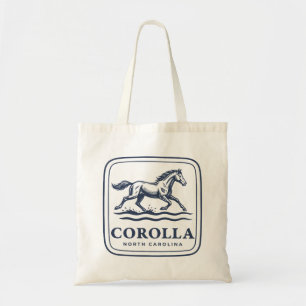 Corolla North Carolina Wild Horse Running Through Tote Bag