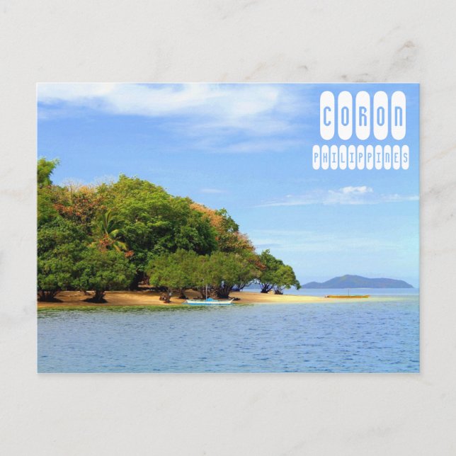 Coron Beach in Palawan Philippines Postcard (Front)