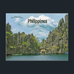 Coron Island Philippines Postcard<br><div class="desc">This postcard features Coron Island,  Philippines. Photo credit: Cris Tagupa,  2019.

Enjoy your new Coron Island Philippines Postcard!</div>