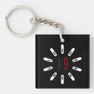 CORONA 19 HOAX T-Shirt Logo on Keychain