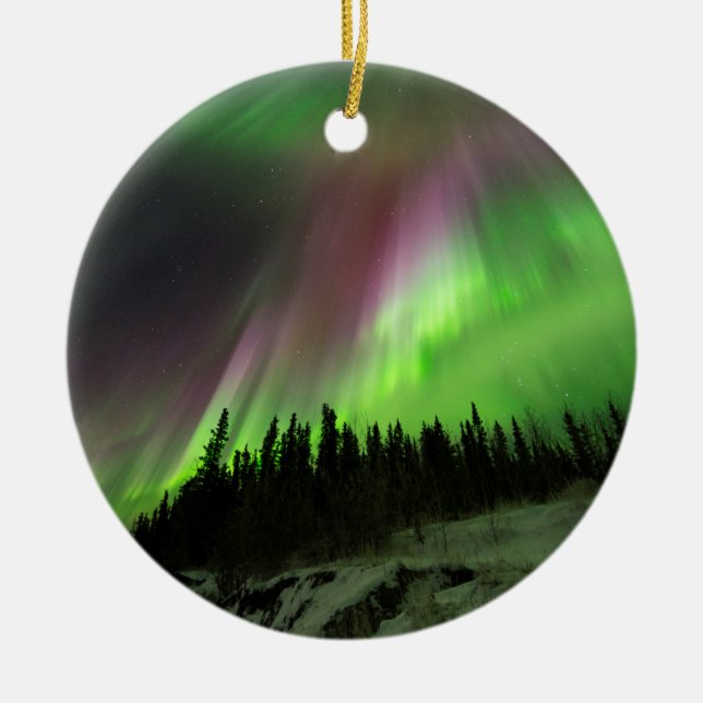 Corona Aurora Ceramic Tree Decoration (Front)